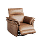 Power Recliner Swivel Glider Chair with 270° Rotation, Rocking Motion & Adjustable Footrest for Living Room