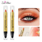Dual-Ended Eyeshadow & Highlighter Stick, Waterproof Long-Lasting Cream Shimmer, 6 Color Options