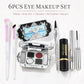 6-Piece Eye Makeup Set with Matte & Shimmer Eyeshadow Palette, Eyebrow Pen, 2 Brushes, Gel Eyeliner & Mascara Primer