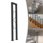 U-Shaped Stair Handrail – Decorative Iron Safety Grab Bar with Pre-Drilled Base for Stairs & Entrances