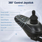 Reclining Electric Wheelchair with 90°-160° Adjustable Backrest and Leg Rests