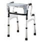 Adjustable Metal Rollator Walker with Table for Elderly Mobility Assistance