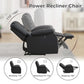 Oversized Power Recliner Chair, Faux Leather Electric Reclining Chair with Overstuffed Cushion & Padded Backrest