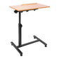 Mobile Overbed Table with Wheels, Rolling Laptop Computer Standing Desk & Bedside Cart for Hospital and Home Use