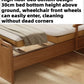Wooden Electric Nursing Bed For Elderly, Multi-function Adjustable Home Care Bed With Mattress Guardrail Bedroom Furniture