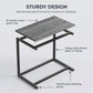 27" C-Shaped End Table, Slide-Under Sofa Side Table for Living Room & Bedroom