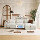 L-Shaped Modular Sectional Sofa – Convertible Cloud Couch with Removable Ottoman for Small Living Room & Apartment