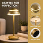 Rechargeable LED Table Lamp, Touch Control, Stepless Dimming, Anti-Glare Light, Non-Slip Base, Nordic Minimalist Design