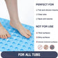 Extra Large Non-Slip Bathtub & Shower Mat 40x16 Inch, PVC Bath Mat with Suction Cups & Drain Holes, Machine Washable
