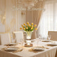 Rechargeable Crystal Vase LED Table Lamp, Touch Control, Stepless Dimming, 3 Color Modes, 500mAh Battery