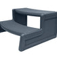 Portable Non-Slip Hot Tub Spa Step, 300 lbs Capacity, Weather-Resistant UV Polyethylene, Reversible Tread, Made in USA