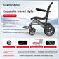 Ultra-Lightweight Foldable Ergonomic Portable Wheelchair for Seniors