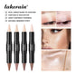 Dual-Ended Contour and Highlighter Stick, Precision Tip, Long-Lasting Waterproof Face Makeup