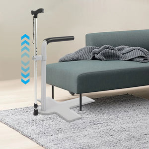 Adjustable Stand Assist Rail – Heavy Duty Floor-Mounted Mobility Support with Soft Grip, 330 lbs Capacity