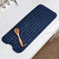 Extra Large Non-Slip Bathtub & Shower Mat 40x16 Inch, PVC Bath Mat with Suction Cups & Drain Holes, Machine Washable