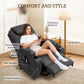 Power Lift Recliner Chair with Massage & Heat, PU Leather Electric Stand Assist Recliner for Living Room & Bedroom