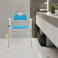 Height Adjustable Folding Shower Chair for Seniors – Heavy-Duty Bath Seat with Armrests & Backrest