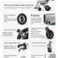 Ultra-Light Portable Folding Travel Wheelchair for Children and Elderly