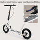 12" Big Wheel Kick Scooter for Adults & Teens, Foldable Commuter Scooter, Pneumatic Tires, Dual Hand Brakes, 220 lb Capacity