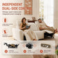 Power Reclining 3-Seater Sofa – Zero Gravity Wall-Hugger Couch with Adjustable Headrests, USB-A & USB-C Charging Ports