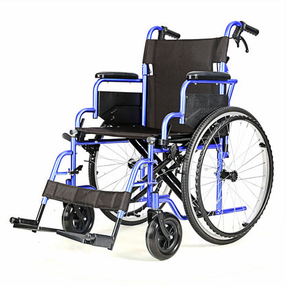 Lightweight Folding Manual Wheelchair with Slope Armrests