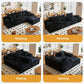 95.7-Inch Oversized L-Shaped Cloud Sectional Sofa with Chaise – Boneless Modular Deep Seat Couch, No Assembly Required