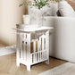 Bedside Table with Storage Cabinet, Small Side End Table for Living Room, Bedroom & Bathroom