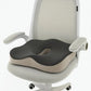 Ergonomic Memory Foam Seat Cushion – Contoured Pressure Relief Chair Pad with Center Groove for Office, Car & Home
