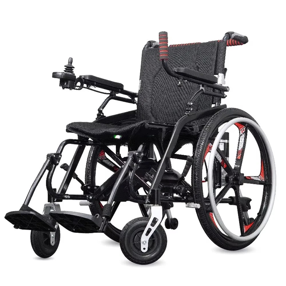 Portable Folding 2-in-1 Manual and Electric Wheelchair