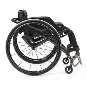 Carbon Fiber Sports Wheelchair with Foldable Backrest and Quick Release Wheels