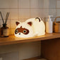 Rechargeable Silicone Raccoon Night Light, 1200mAh Battery, Touch Control, 3 Brightness Levels