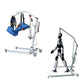 Electric Patient Transfer Lift with Adjustable Width and Brakes