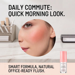 Liquid Foundation & Blush Set, Natural Finish, Moisturizing, Water-Resistant & Long-Lasting