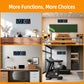 LED Digital Wall Clock with RGB Night Light, Temperature Display, Dual Alarms & Countdown Timer, 12/24 Hour