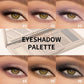 Neutral Nude Matte Eyeshadow Palette with 3 Brushes, Highly Pigmented Eye Makeup