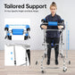 Adjustable Rehabilitation Stand-Up Walker – 220 lbs Capacity, 8-Wheel Walking Support Aid