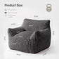 Memory Foam Bean Bag Sofa Chair – Oversized Corduroy Plush Reclining Lounge Chair for Adults, Living Room & Home Theater