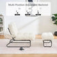Accent Chair with Ottoman – Adjustable Backrest Upholstered Lounge Chair with Footrest for Living Room & Bedroom