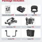 4-Wheel Electric Mobility Scooter for Adults, 20Ah Removable Battery, Heavy-Duty Design, Foldable Travel Scooter, Silver