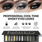 12-Color Smoky & Warm Eyeshadow Palette Bundle with 8 Makeup Brushes, Highly Pigmented Matte & Shimmer, Long-Wearing