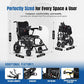 36lbs Ultralight Foldable Electric Wheelchair with 15 Mile Range