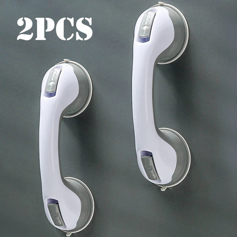 Suction Cup Shower Grab Bar – Non-Slip Bathroom Safety Handle for Bathtub & Shower Support