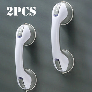 Suction Cup Shower Grab Bar – Non-Slip Bathroom Safety Handle for Bathtub & Shower Support