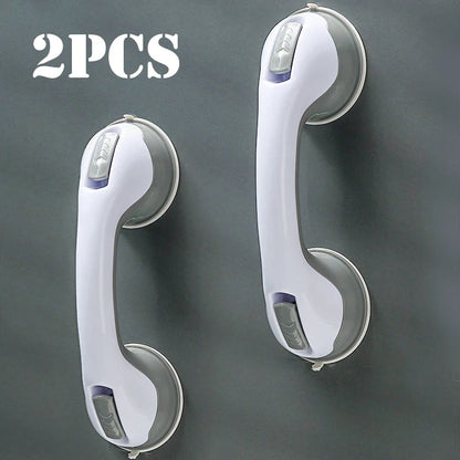 Suction Cup Shower Grab Bar – Non-Slip Bathroom Safety Handle for Bathtub & Shower Support