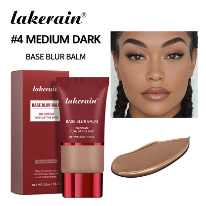 Matte Blur Balm Foundation, Soft-Focus Coverage Concealer, Waterproof & Long-Lasting Makeup Base