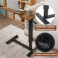 Adjustable Overbed Table with Wheels – Split Top Tilting Bedside Laptop Desk, Rolling Bed Table & Mobile Workstation