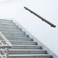 Stainless Steel Stair Handrail – 72" Modern Rectangle Stair Railing, 200 lbs Capacity, Indoor & Outdoor
