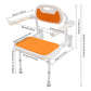 Wall-Mounted Folding Shower Chair with Backrest – 5-Level Height Adjustable Bath Seat, 330 lb Capacity
