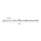 12FT Wall-Mounted Stair Handrail – Galvanized Iron Pipe Safety Railing, Rust Resistant