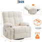 350 lb Massage Recliner Chair with Heat, Full-Body Vibration Massage, Cup Holders & Terry Cloth Upholstery